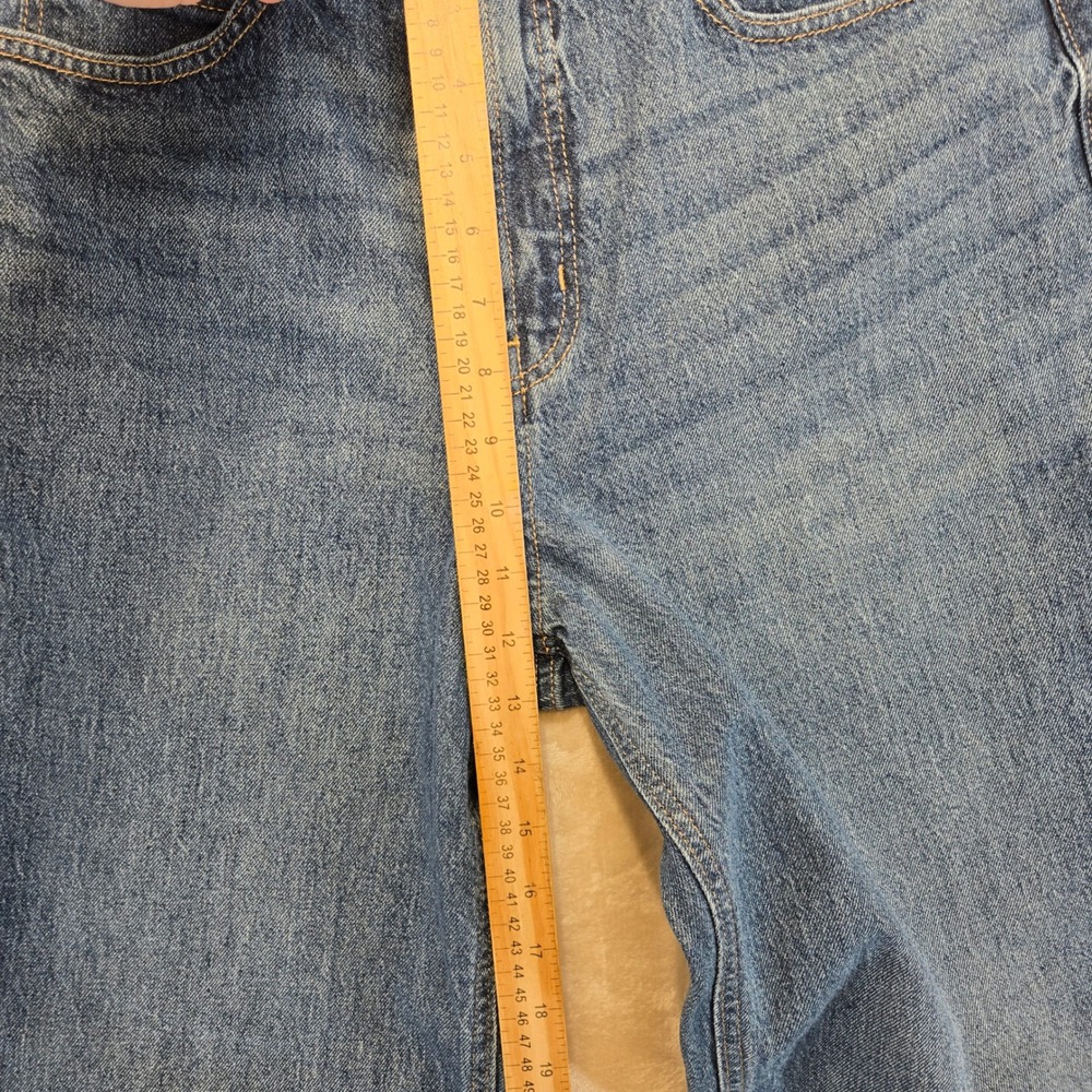 Old Navy Sky-Hi Wide Leg Jeans Womens 12 Blue Excellent Extra High Rise - Picture 5 of 7